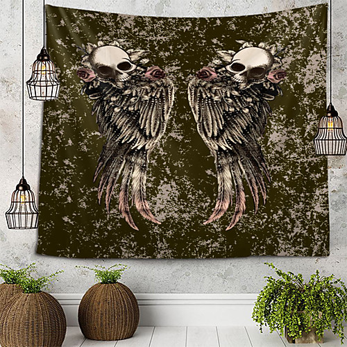 

Skeleton Angel Tapestry Wall Hanging Tapestries Wall Blanket Wall Art Wall Decor Landscape Painting Tapestry Wall Decor