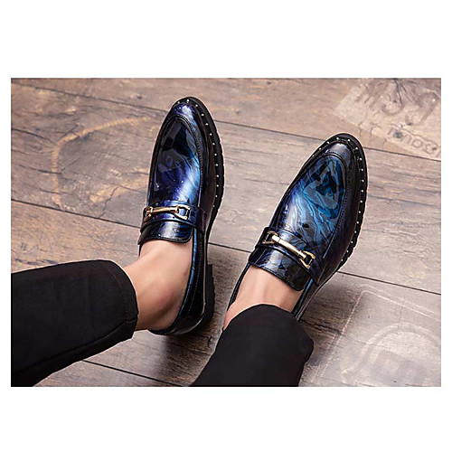 

Men's Loafers & Slip-Ons Daily PVC Red Blue Silver Summer