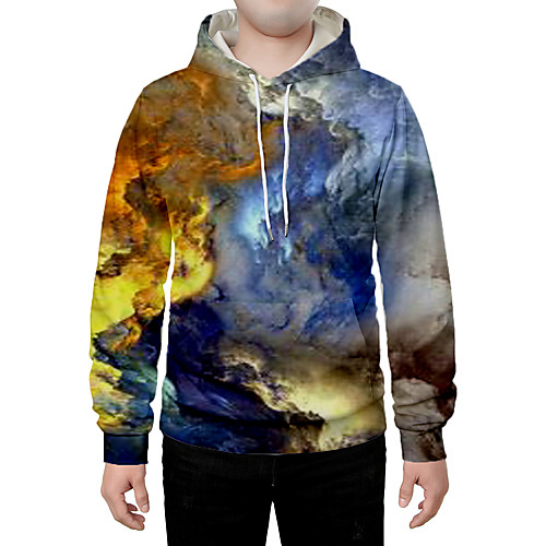 

Men's Hoodie Graphic Daily Going out 3D Print Basic Streetwear Hoodies Sweatshirts Rainbow