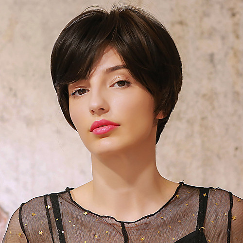 

Synthetic Wig Ombre Straight Natural Straight Pixie Cut Short Bob Side Part Wig Short Dark Brown Brown Blonde Black / Blonde Black / Brown Synthetic Hair 10 inch Women's Cosplay Ombre Hair African