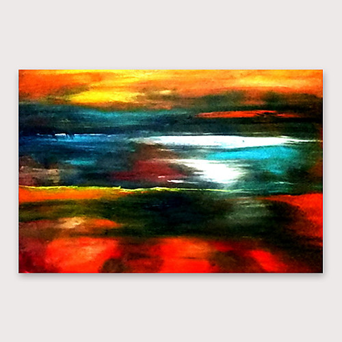

Oil Painting Hand Painted Horizontal Abstract Modern Stretched Canvas