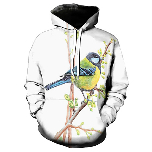 

Men's Hoodie Graphic Hooded Casual Hoodies Sweatshirts White