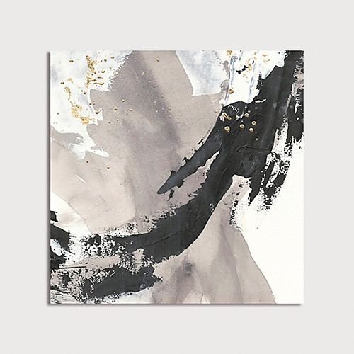 

Oil Painting Hand Painted Square Abstract Modern Stretched Canvas