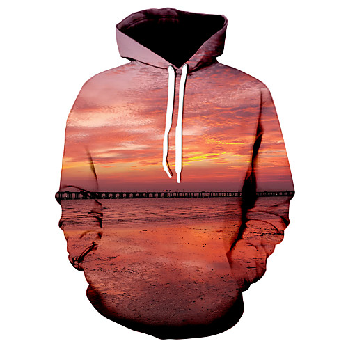 

Men's Hoodie Graphic Casual Hoodies Sweatshirts Fuchsia