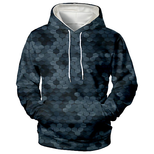 

Men's Hoodie Graphic Daily Going out 3D Print Sports & Outdoors Hoodies Sweatshirts Gray