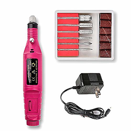 

portable electric nail drill, professional efile nail drills for acrylic nails,nail e file nail kit for gel nails, manicure pedicure polishing shape tools design for home salon use