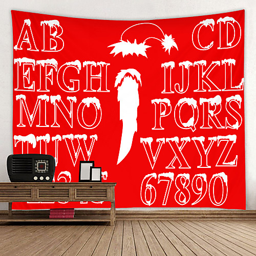 

Red Letter Background Digital Printed Tapestry Decor Wall Art Tablecloths Bedspread Picnic Blanket Beach Throw Tapestries Colorful Bedroom Hall Dorm Living Room Hanging