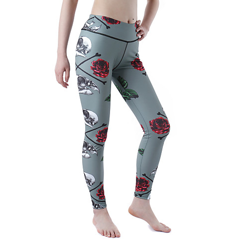 

Women's Yoga Pants Tights Tummy Control Butt Lift Breathable Green Yoga Fitness Gym Workout Sports Activewear Stretchy