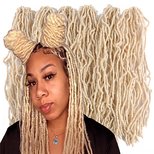 

Gifts Hair Tie Human Hair Lace Wig Wavy Box Braids Natural Synthetic Hair 18 inch Braiding Hair 4 Pieces 6 Pieces