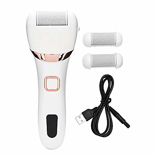 

rechargeable foot callus remover,portable electronic foot file pedicure tools, electric pedicure kit, professional feet care perfect for dead, hard cracked dry skin ideal gift(2#)