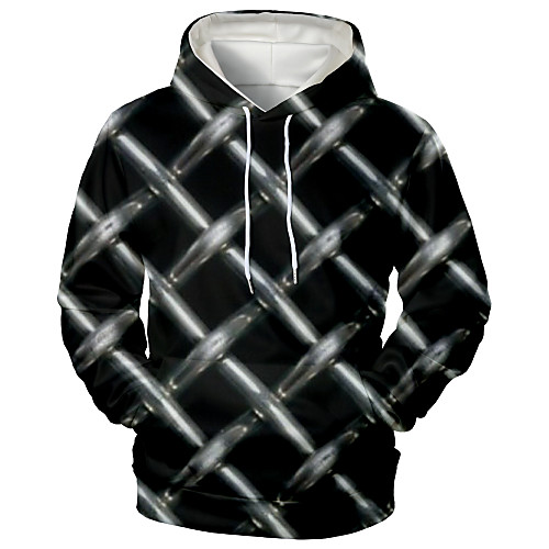 

Men's Hoodie Graphic Daily Going out 3D Print Sports & Outdoors Hoodies Sweatshirts Black
