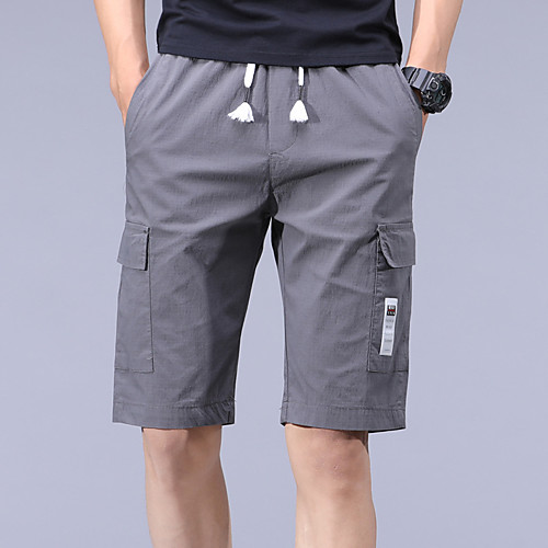 

Men's Hiking Shorts Hiking Cargo Shorts Solid Color Summer Outdoor 10 Loose Breathable Quick Dry Soft Sweat-wicking Shorts Bottoms Black Grey Green Hunting Fishing Climbing 28 29 30 31 32