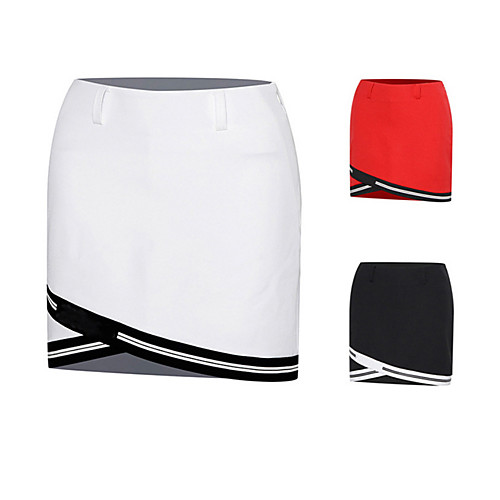 

Women's Tennis Golf Skirt Skort Breathable Fast Dry Wearable Sports & Outdoor Athleisure Summer Solid Colored White Black Red