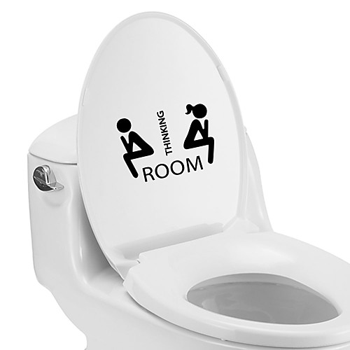

Toilet Wall Stickers Decorative Wall Stickers, PVC Home Decoration Wall Decal Wall Decoration / Removable 711CM