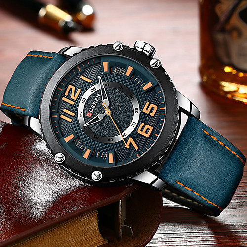 

Men's Dress Watch Analog Quartz Modern Style Stylish Minimalist Water Resistant / Waterproof Luminous Shock Resistant / One Year / Leather / Japanese