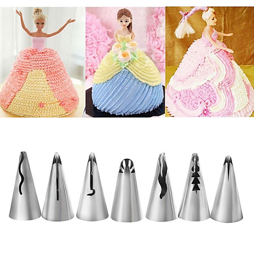 

Cake Pastry Decorating 7pcs Russian Ruffle Stainless Steel Icing Piping Tip Nozzle