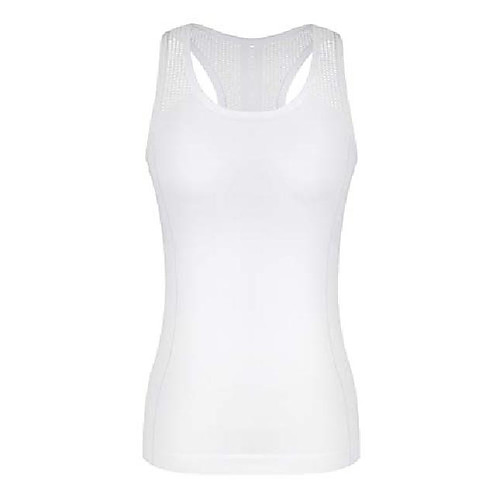 

yoga tops for women cute workout tank tops activerwear racerback laser cut tank running sports shirts white