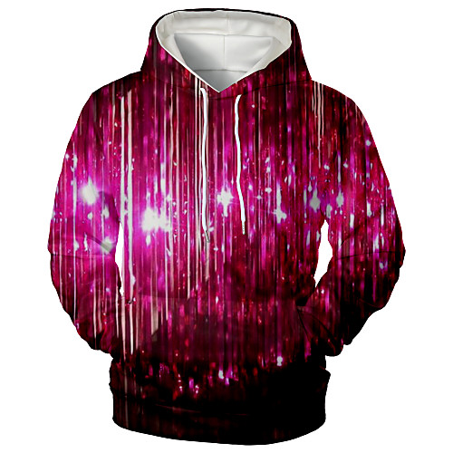 

Men's Hoodie Graphic Daily Going out 3D Print Sports & Outdoors Hoodies Sweatshirts Purple