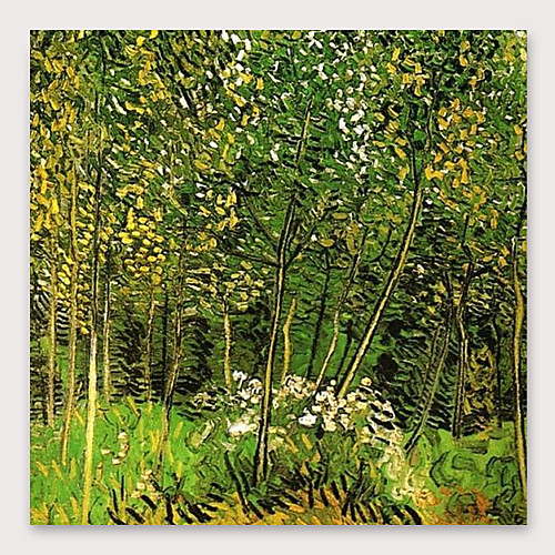 

Oil Painting Hand Painted Square Abstract Landscape Modern Stretched Canvas