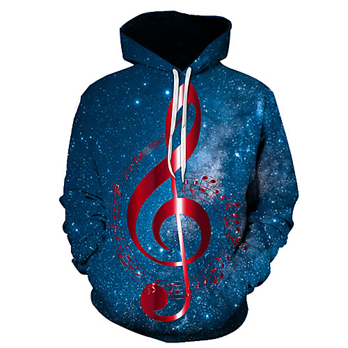 

Men's Plus Size Pullover Hoodie Sweatshirt Graphic Music Hooded Going out Club 3D Print Basic Casual Hoodies Sweatshirts Long Sleeve Red Gold Rainbow