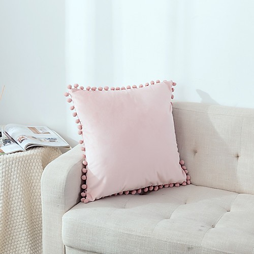 

1 pcs Super Soft Velvet Pillow Covers Square Decorative Pillowcase for Bed Couch Sofa Bench, 18 x 18 inch (45 cm)