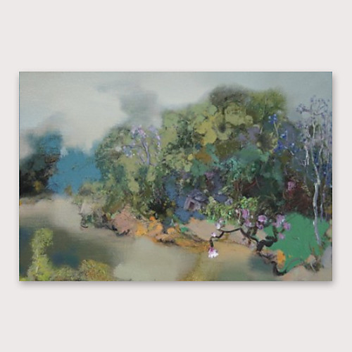 

Oil Painting Hand Painted Horizontal Abstract Modern Stretched Canvas