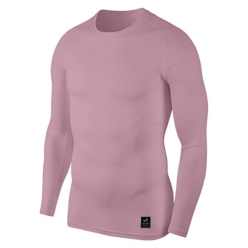 

Men's Long Sleeve Workout Tops Running Shirt Top Athleisure Winter Sweat wicking Yoga Running Walking Jogging Sportswear Normal White Black Blue Blushing Pink Grey Navy Blue Activewear Stretchy