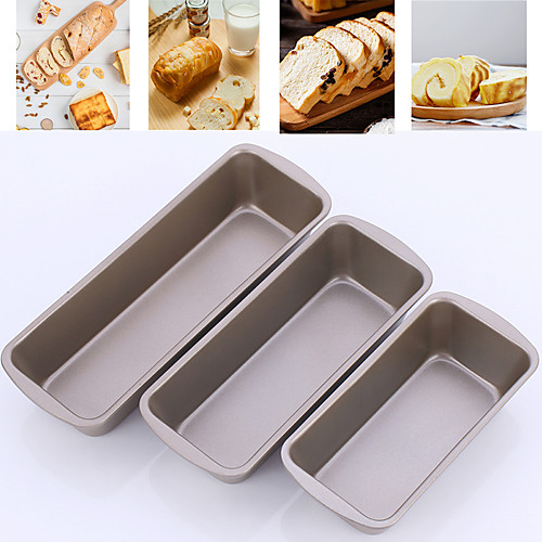 

1Pc Rectangle Toast Loaf Pan Bread Cake Mold Carbon Steel Loaf Pastry Baking Molds