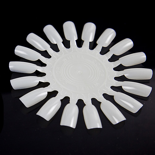 

Nail Art Round Nail Polish Color Plate Nail Plate Nail Art Display Board Nail Polish Positive Round Nail Color Card (10 Pieces/Pack)