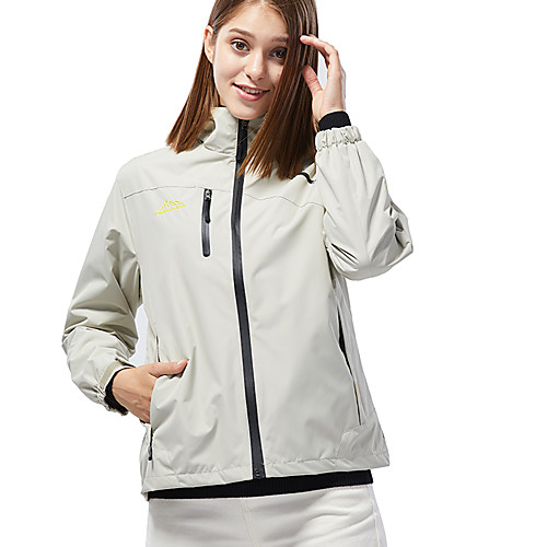 

Women's Hiking Jacket Outdoor Thermal Warm Waterproof Windproof Breathable Jacket Camping / Hiking Hunting Climbing Black Fuchsia Pink Ivory