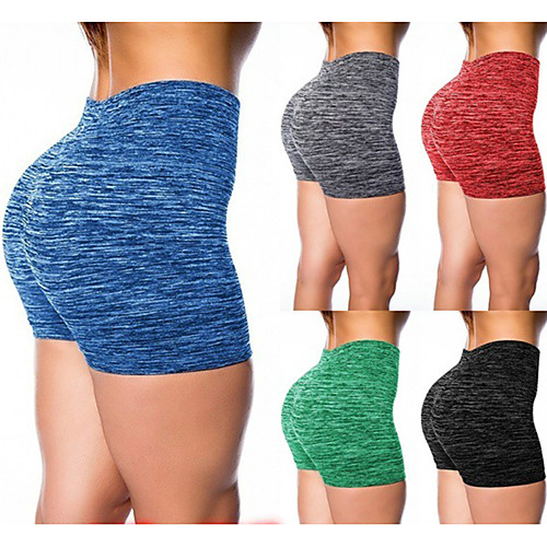 

Women's Yoga Shorts Shorts Tummy Control Butt Lift Breathable Black Red Blue Yoga Fitness Gym Workout Sports Activewear Stretchy