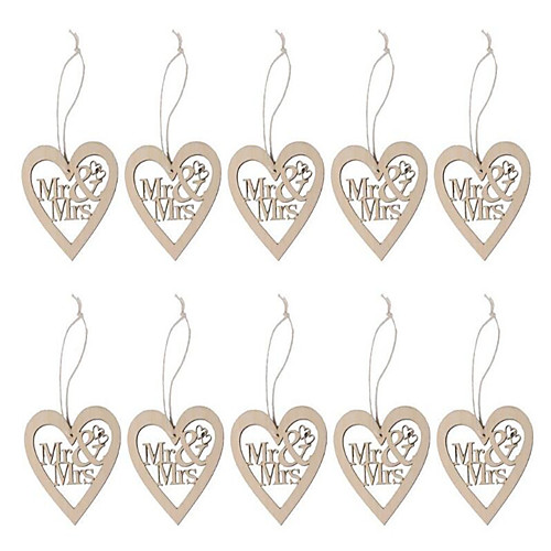 

Wooden laser carved Mr & Mrs wedding care Pendant