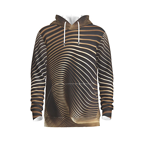 

Men's Pullover Hoodie Sweatshirt Graphic Abstract Daily 3D Print Basic Hoodies Sweatshirts Brown