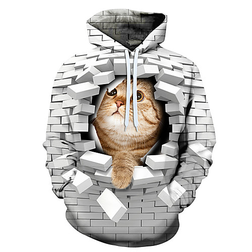 

Men's Hoodie Graphic Hooded Holiday Weekend Casual Hoodies Sweatshirts White