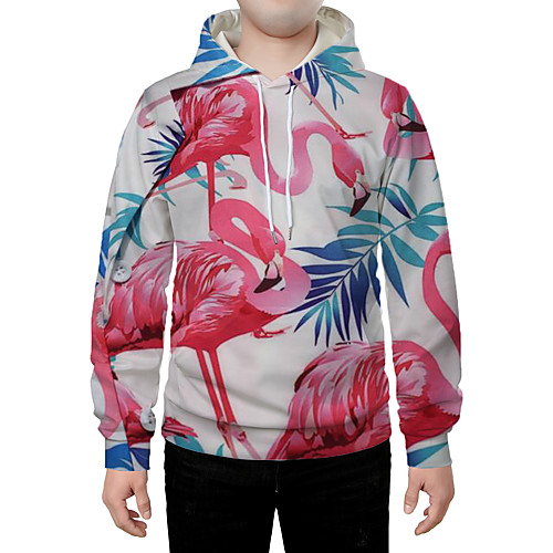 

Men's Hoodie Graphic Animal Daily Going out 3D Print Casual Hoodies Sweatshirts Red