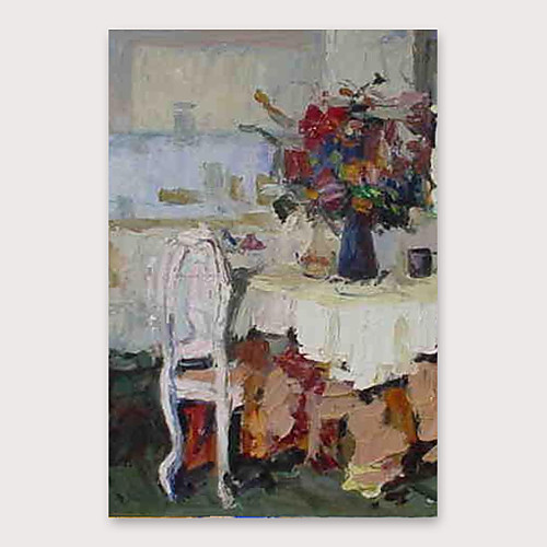 

Oil Painting Hand Painted Vertical Abstract Modern Stretched Canvas