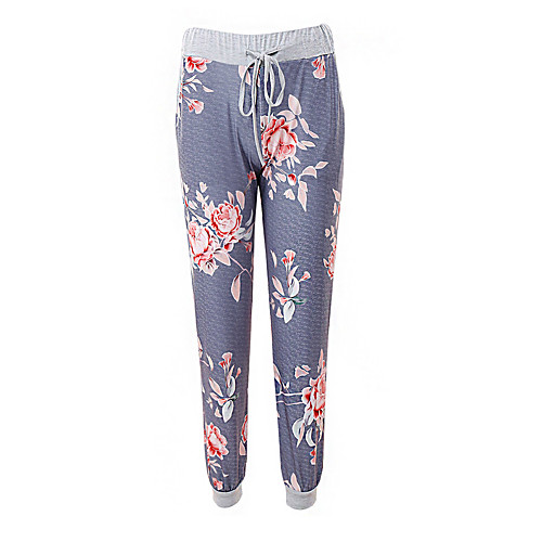 

Women's Yoga Pants Drawstring Pocket Bottoms Breathable Blue Gray Yoga Fitness Running Winter Sports Activewear Stretchy