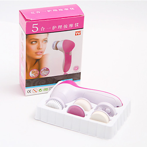 

Five-In-One Cleansing Instrument Electric Face Washing Instrument Face Washing Brush Facial Cleaning Instrument Massage Beauty Instrument Two Speed Control