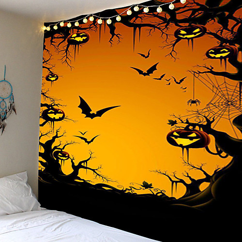 

Room decor Halloween pattern indoor tapestry living room decor tapestry custom festive tapestry