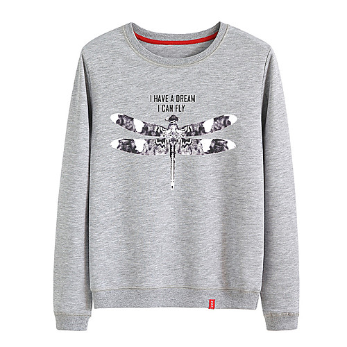 

Women's Sweatshirt Pullover Black White Pink Artistic Style Crew Neck Animal Patterned Cartoon Cute Sport Athleisure Sweatshirt Top Long Sleeve Warm Soft Comfortable Everyday Use Causal Exercising