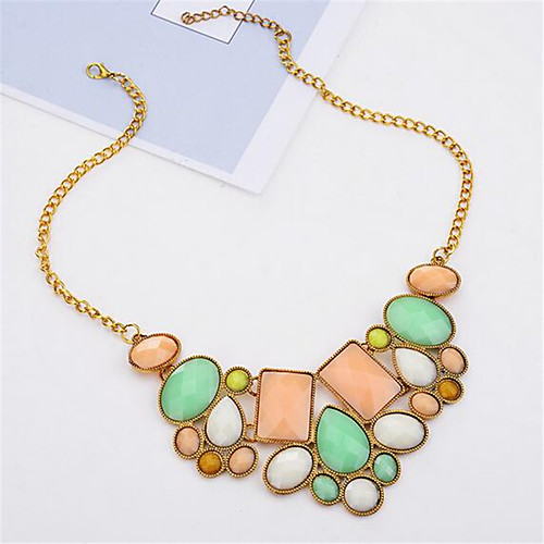 

Women's Choker Necklace Precious Vintage Boho Resin Chrome Rainbow 45 cm Necklace Jewelry 1pc For Christmas Party Evening Street Festival