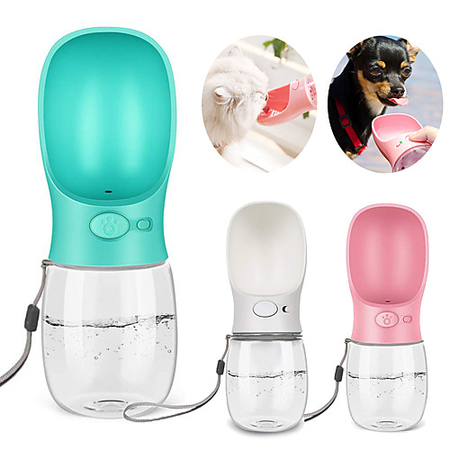 

Dog Cat Bowls & Water Bottles 0.35 L Travel Casual White Blue Pink Bowls & Feeding