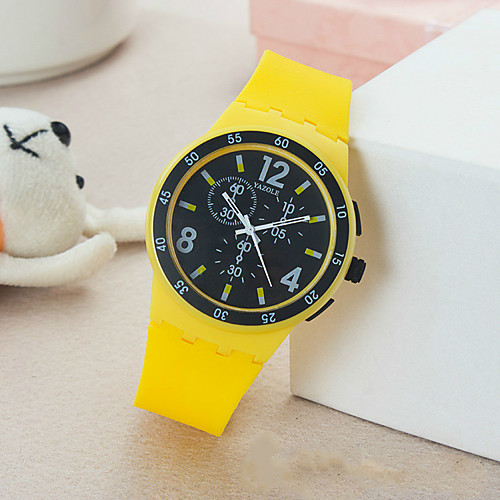 

YAZOLE Women's Quartz Watches Analog Quartz Sporty Cartoon Cute Creative Adorable / Silicone