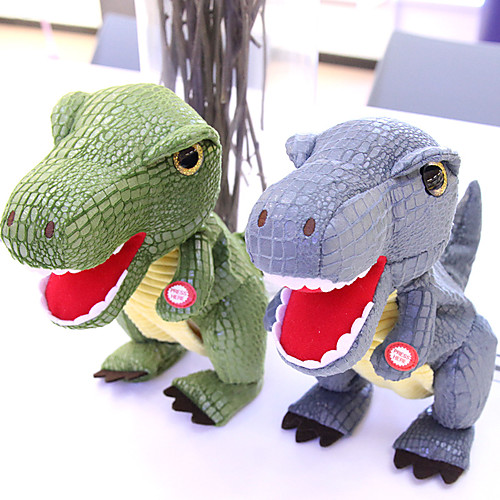 

Electric Toys Stuffed Animal Plush Toy Jurassic Dinosaur Gift Singing Walking Interactive PP Plush Imaginative Play, Stocking, Great Birthday Gifts Party Favor Supplies Boys and Girls Kid's Adults