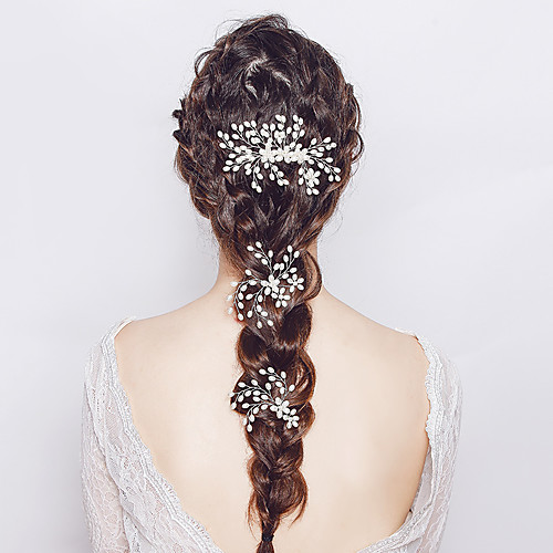 

Imitation Pearl / Alloy Hair Combs with Imitation Pearl 3 Pieces Wedding Headpiece