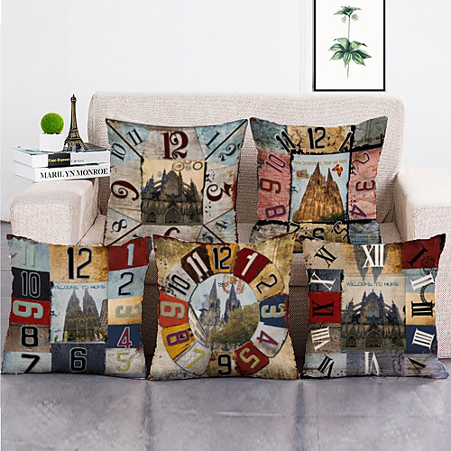 

1 Set of 5 Pcs Throw Pillow Covers Modern Decorative Throw Pillow Case Cushion Case for Room Bedroom Room Sofa Chair Car,1818 Inch 4545cm