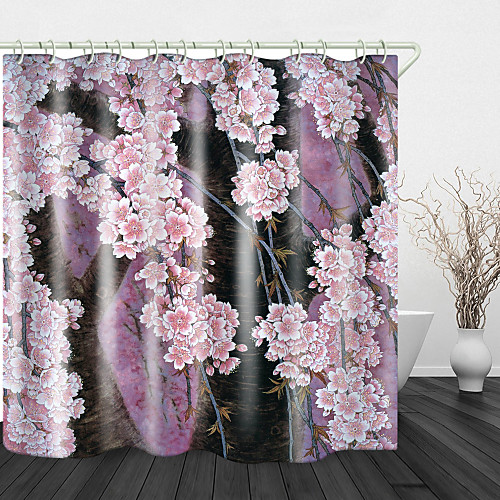 

Bathroom Shower Curtains & Hooks Rainbow Neoclassical Polyester Waterproof