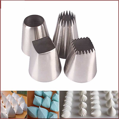 

3pcs Pastry Tips Icing Piping Nozzles Ice Cream Tool Baking Mold Cake Decorating