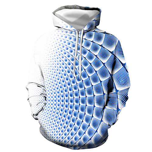 

Men's Pullover Hoodie Sweatshirt Graphic Hooded Daily Casual Hoodies Sweatshirts Blue Purple Red