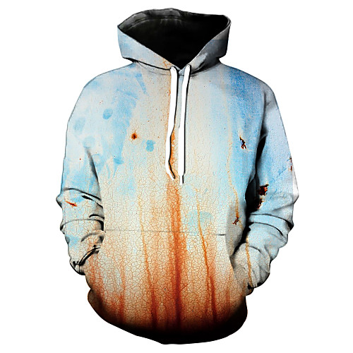 

Men's Hoodie Graphic Hooded Casual Hoodies Sweatshirts Light Blue